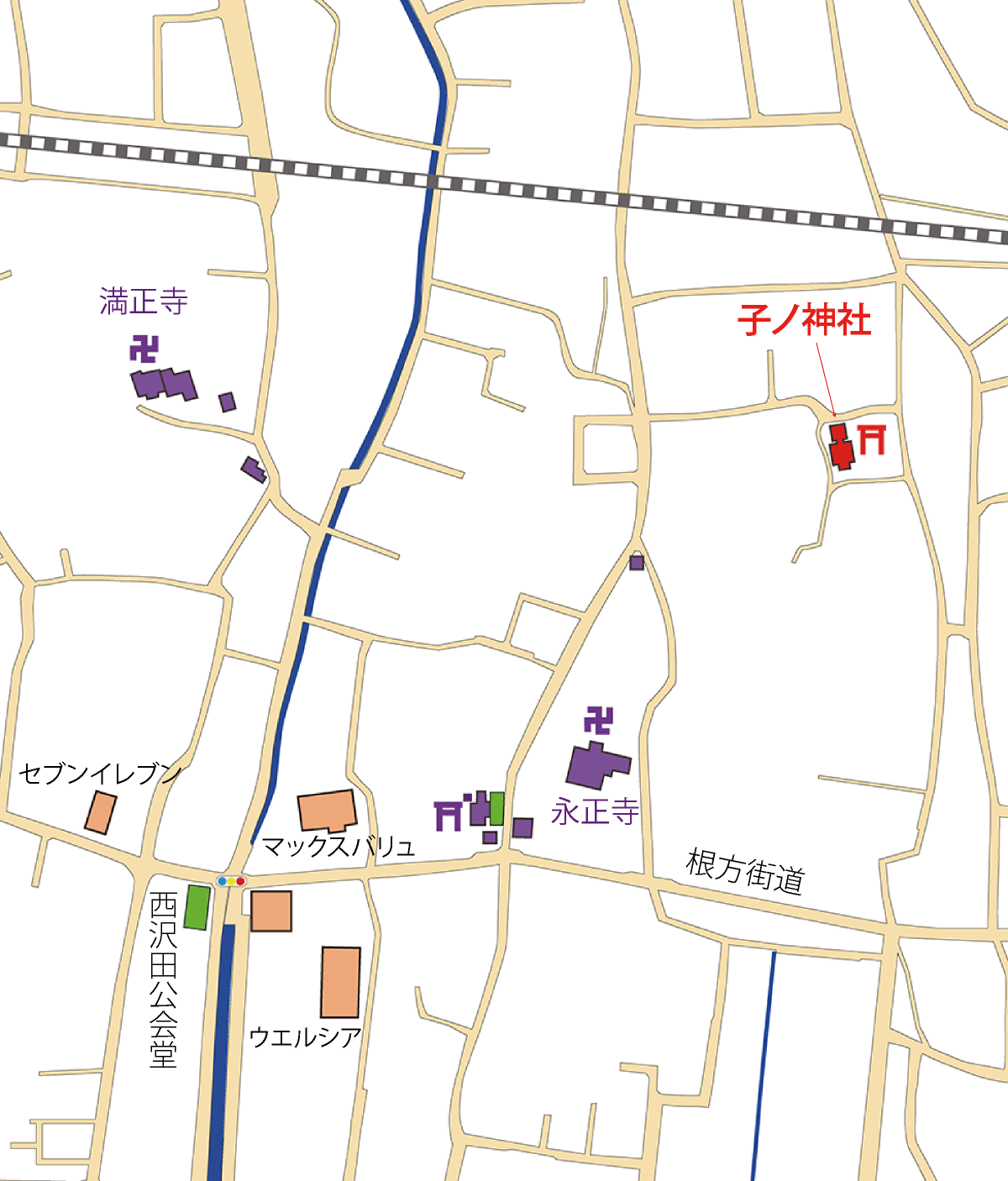 子ノ神社 地図